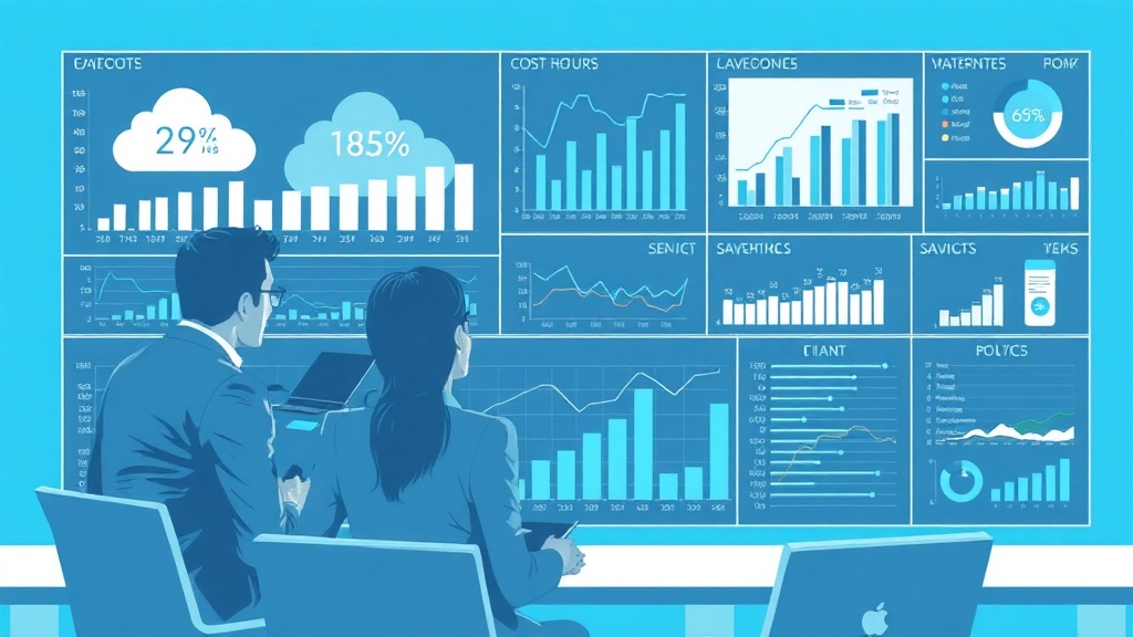 finops predictivo para gasto cloud con equipo ejecutivo analizando desvíos de costos cloud en un panel financiero