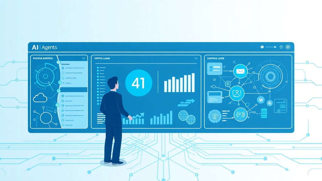 model context protocol en empresas b2b con equipo de negocio integrando herramientas y agentes de IA en un panel corporativo